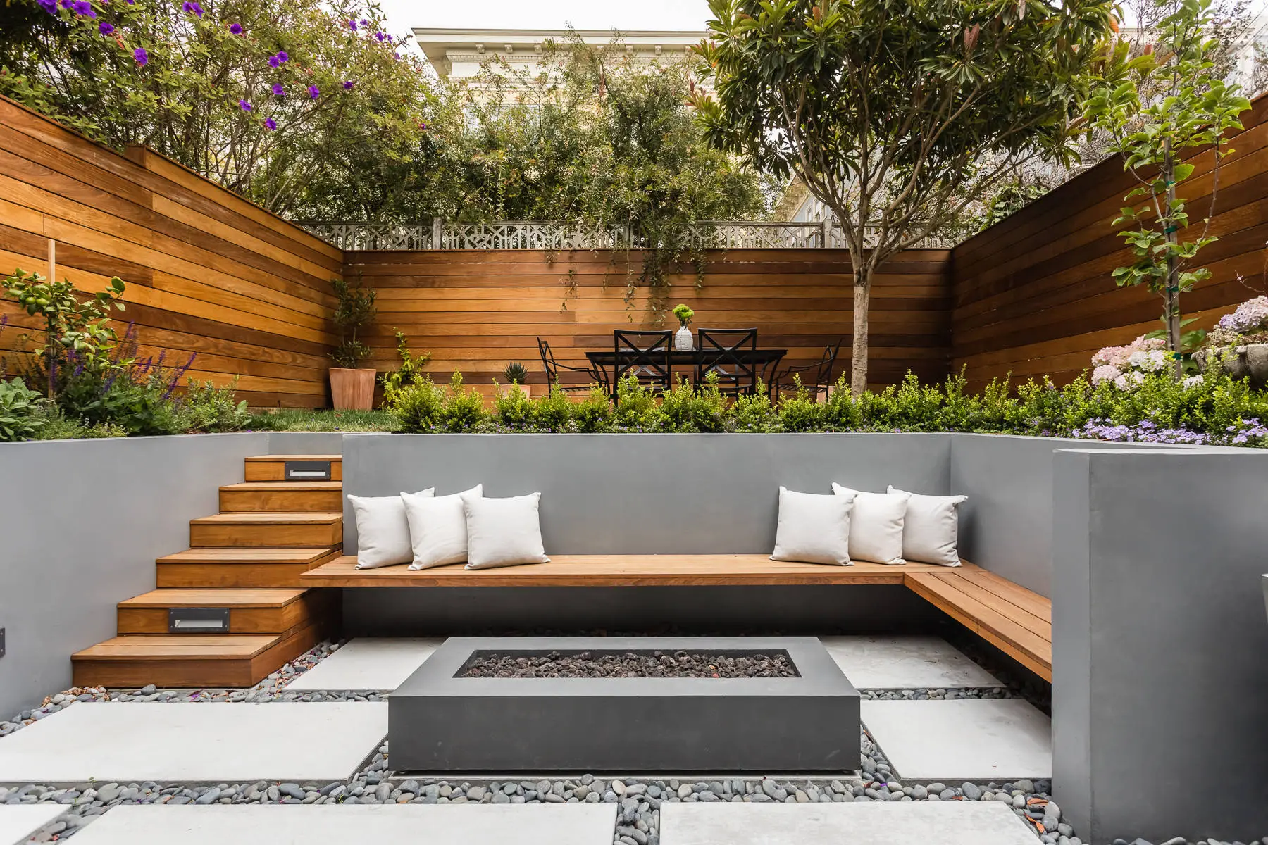 Outdoor living patio renovation in San Diego, California.